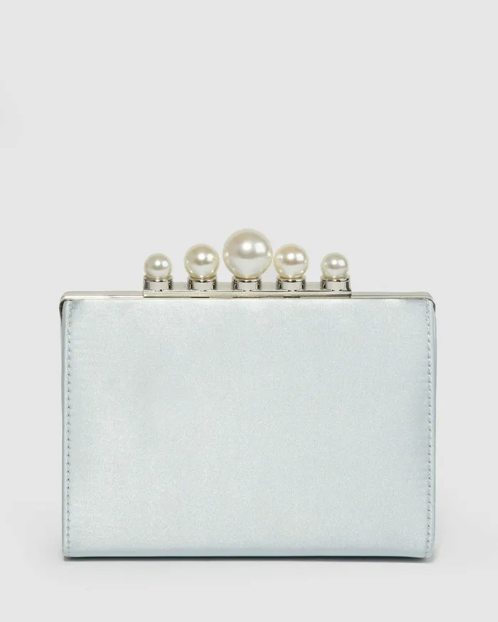 Colette By Colette Hayman Clutch Bags Blue Daphne Pearl Clutch Bag 8211 Bags