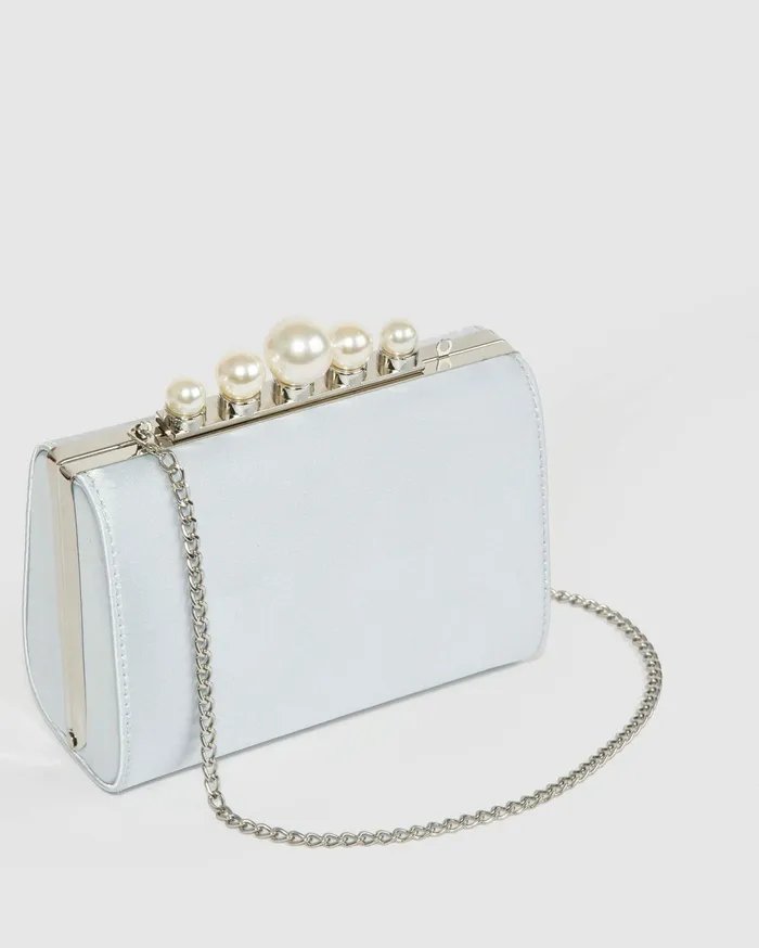 Colette By Colette Hayman Clutch Bags Blue Daphne Pearl Clutch Bag 8211 Bags