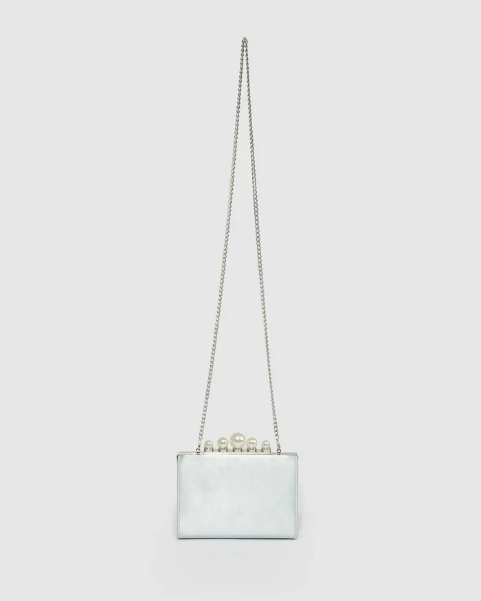 Colette By Colette Hayman Clutch Bags Blue Daphne Pearl Clutch Bag 8211 Bags