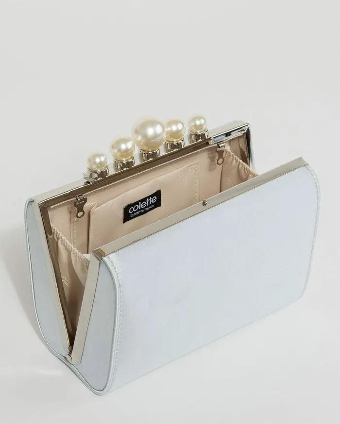 Colette By Colette Hayman Clutch Bags Blue Daphne Pearl Clutch Bag 8211 Bags