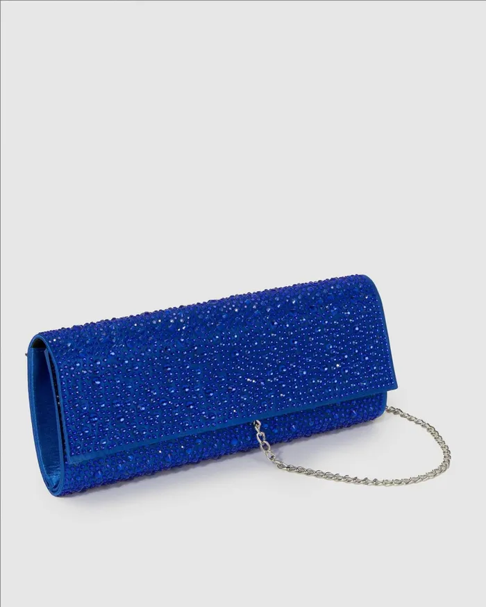 Colette By Colette Hayman Clutch Bags Blue Nolene Crystal Clutch Bag 8211 Bags
