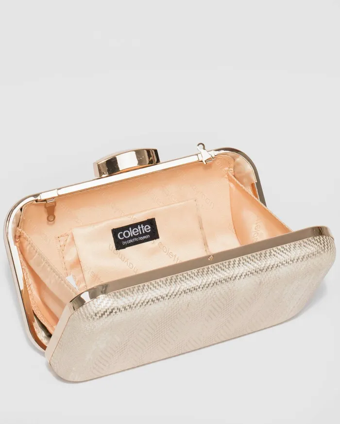 Colette By Colette Hayman Clutch Bags Gold Hardcase Clutch Bag Online 8211 Bags