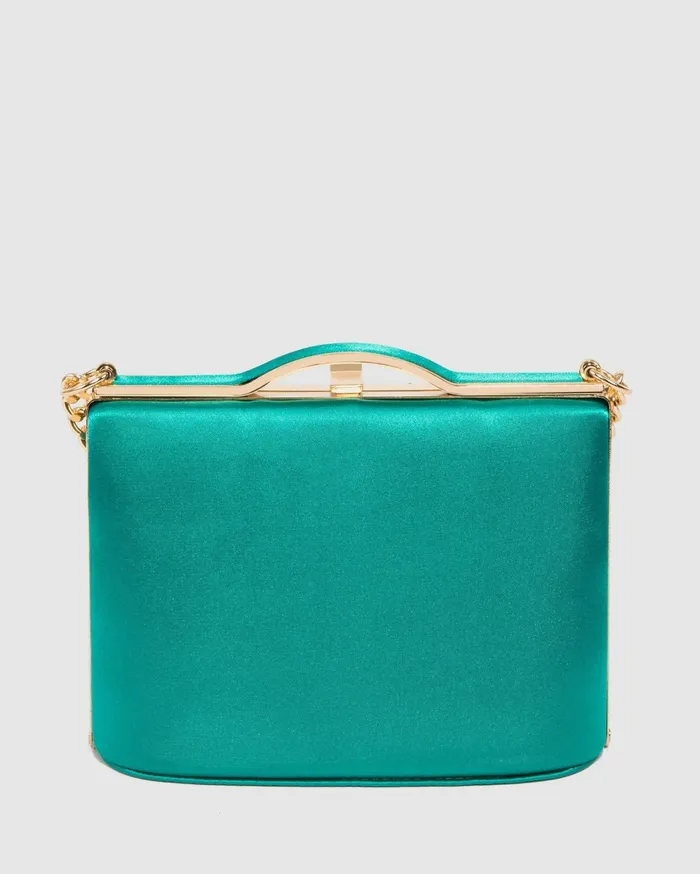 Colette By Colette Hayman Clutch Bags Green Tullia Handle Crystal Bag 8211 Bags