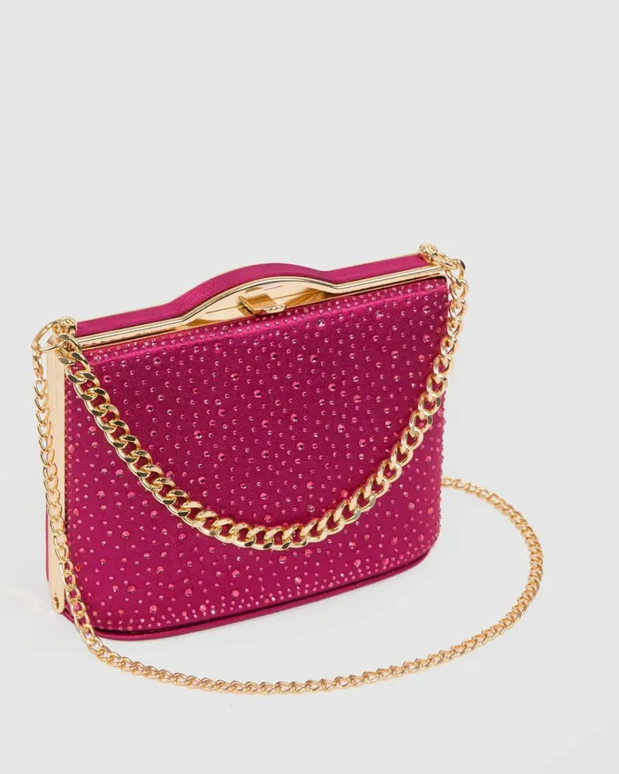 Colette By Colette Hayman Clutch Bags Pink Tullia Handle Crystal Bag 8211 Bags