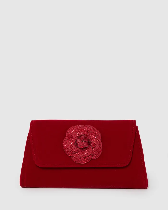 Colette By Colette Hayman Clutch Bags Red Leaha Rose Evening Clutch Bag 8211 Bags