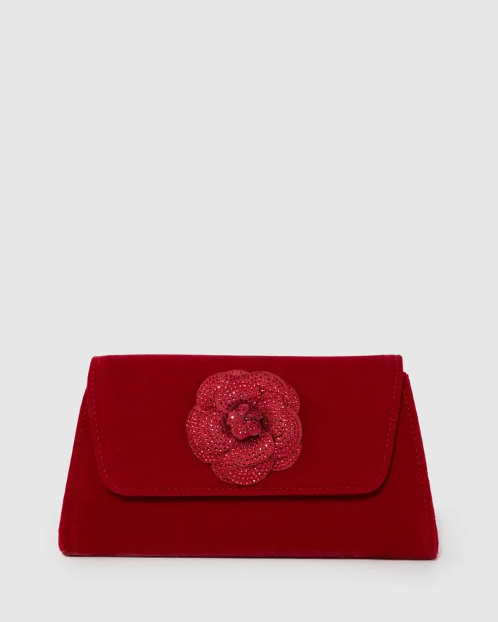 Colette By Colette Hayman Clutch Bags Red Leaha Rose Evening Clutch Bag 8211 Bags