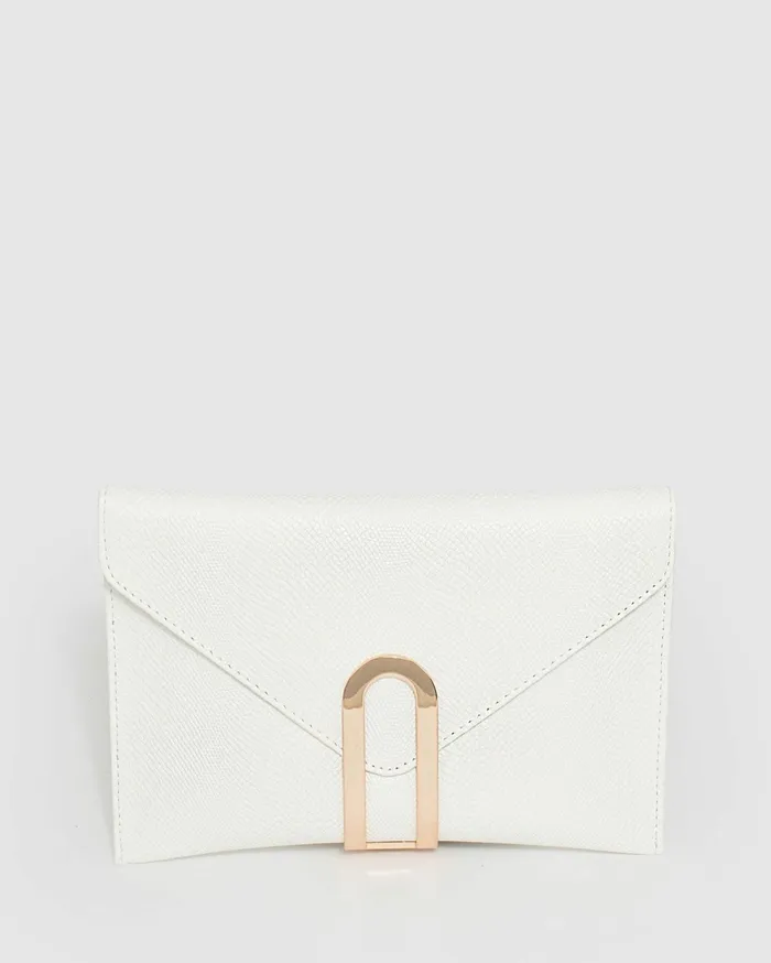 Colette By Colette Hayman Clutch Bags White Clasp Clutch Bag Online 8211 Bags