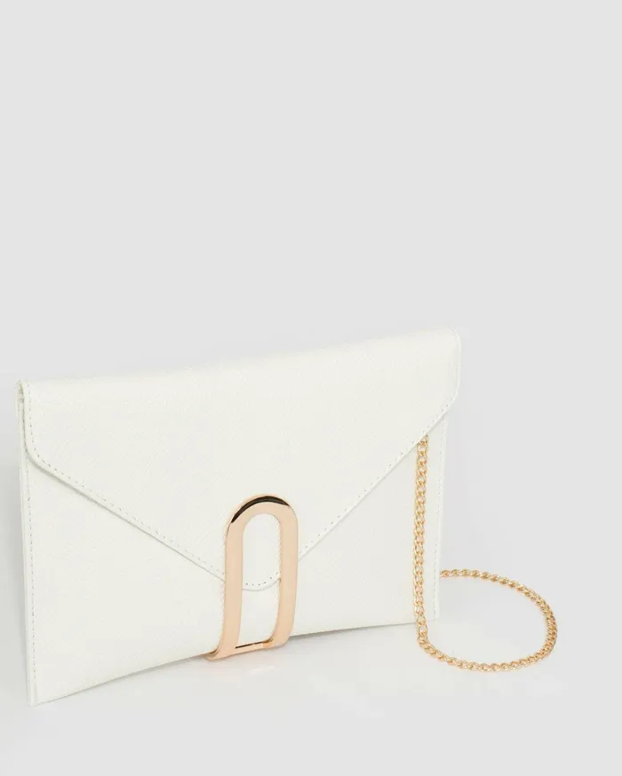 Colette By Colette Hayman Clutch Bags White Clasp Clutch Bag Online 8211 Bags