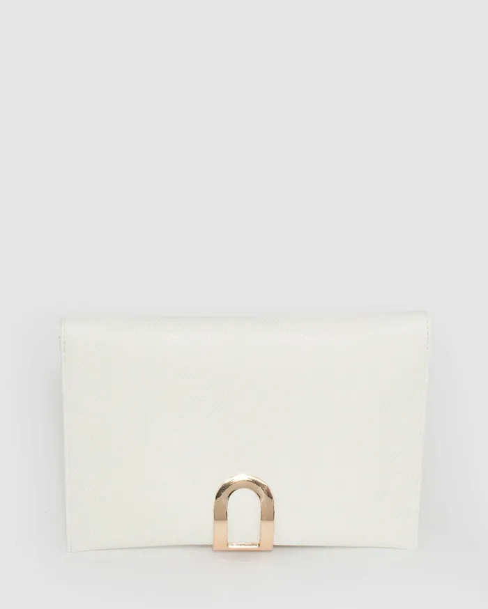 Colette By Colette Hayman Clutch Bags White Clasp Clutch Bag Online 8211 Bags