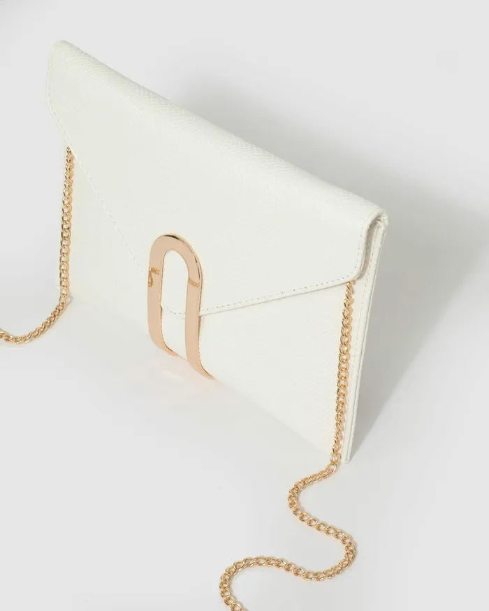 Colette By Colette Hayman Clutch Bags White Clasp Clutch Bag Online 8211 Bags