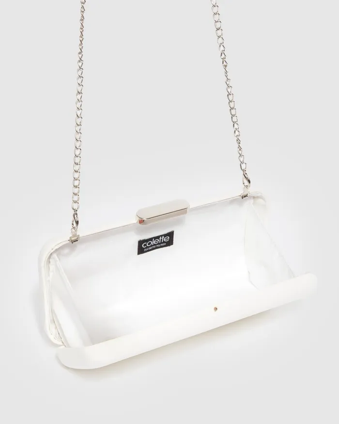 Colette By Colette Hayman Clutch Bags White Marlee Hardcase Clutch Bag 8211 Bags