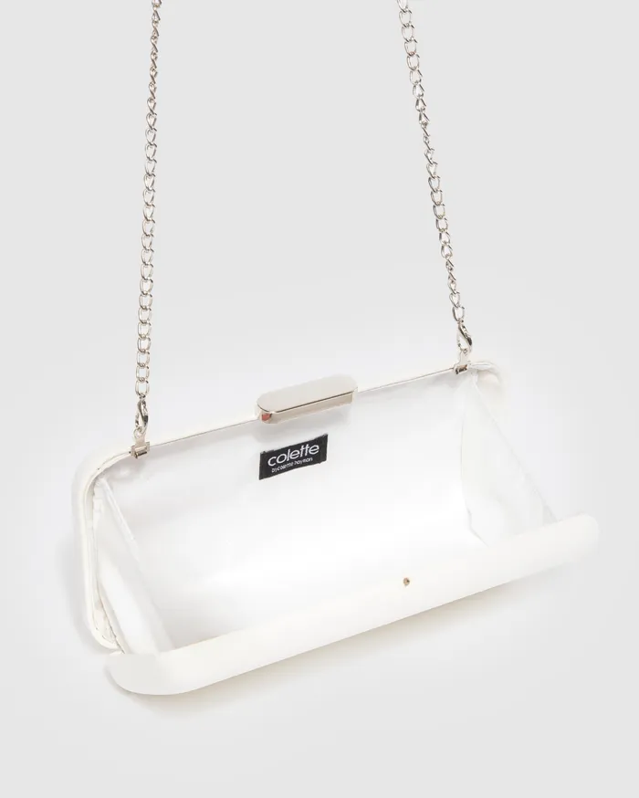 Colette By Colette Hayman Clutch Bags White Marlee Hardcase Clutch Bag 8211 Bags