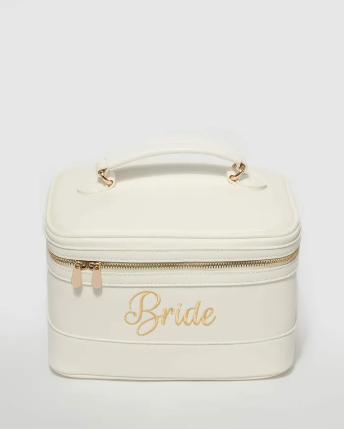 Colette By Colette Hayman Cosmetic and Makeup Bags White Bride Cosmetic Case 8211 Bags