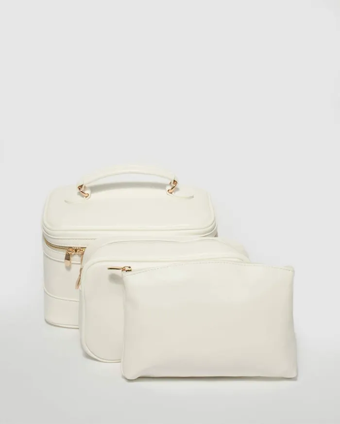 Colette By Colette Hayman Cosmetic and Makeup Bags White Bride Cosmetic Case 8211 Bags
