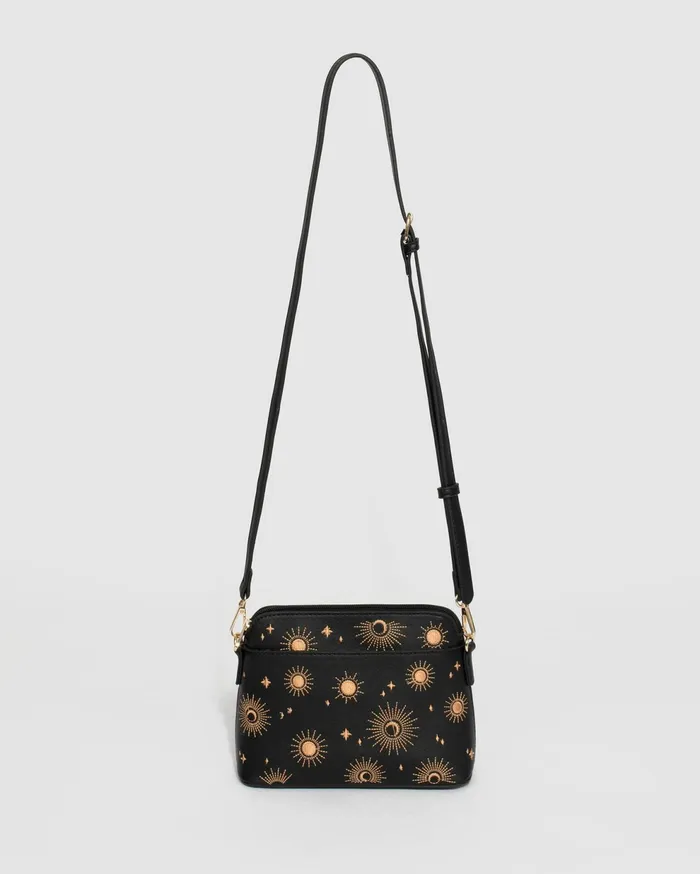 Colette By Colette Hayman Crossbody Bags Black Embroidered Star Crossbody Bag 8211 Bags