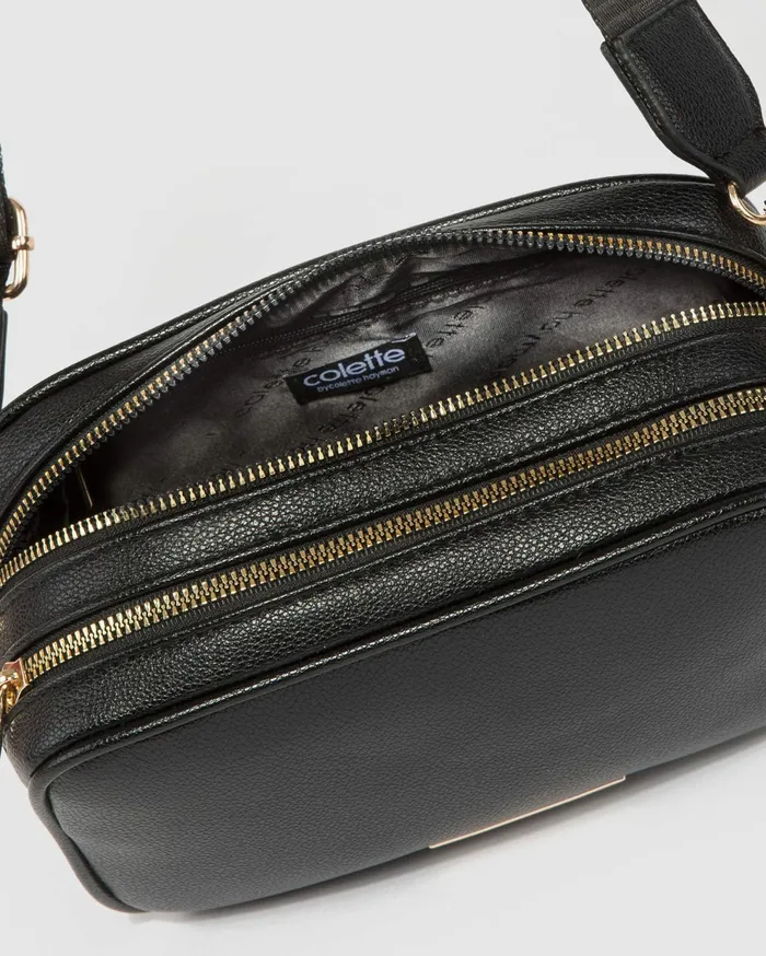 Colette By Colette Hayman Crossbody Bags Black Selina Webbing Strap Crossbody Bag 8211 Bags