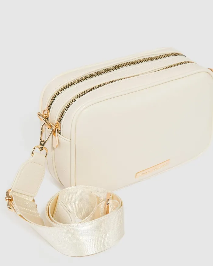 Colette By Colette Hayman Crossbody Bags Ivory Selina Webbing Strap Crossbody Bag 8211 Bags