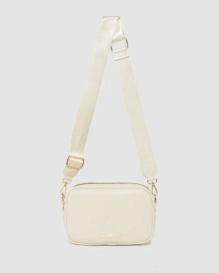 Colette By Colette Hayman Crossbody Bags Ivory Selina Webbing Strap Crossbody Bag 8211 Bags