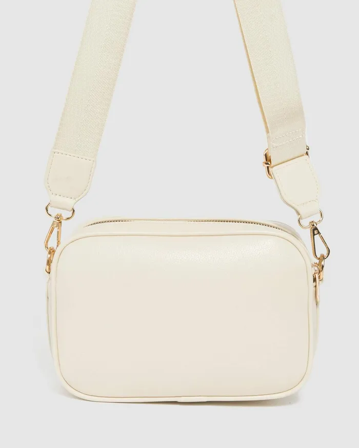 Colette By Colette Hayman Crossbody Bags Ivory Selina Webbing Strap Crossbody Bag 8211 Bags