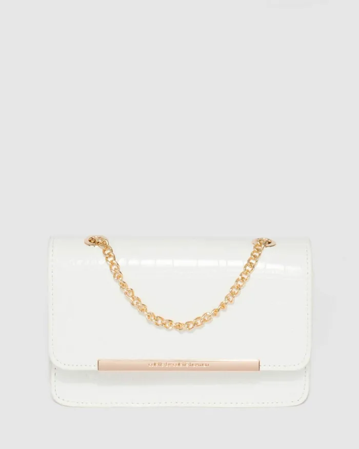 Colette By Colette Hayman Crossbody Bags Lauren White Chain Crossbody Bag 8211 Bags