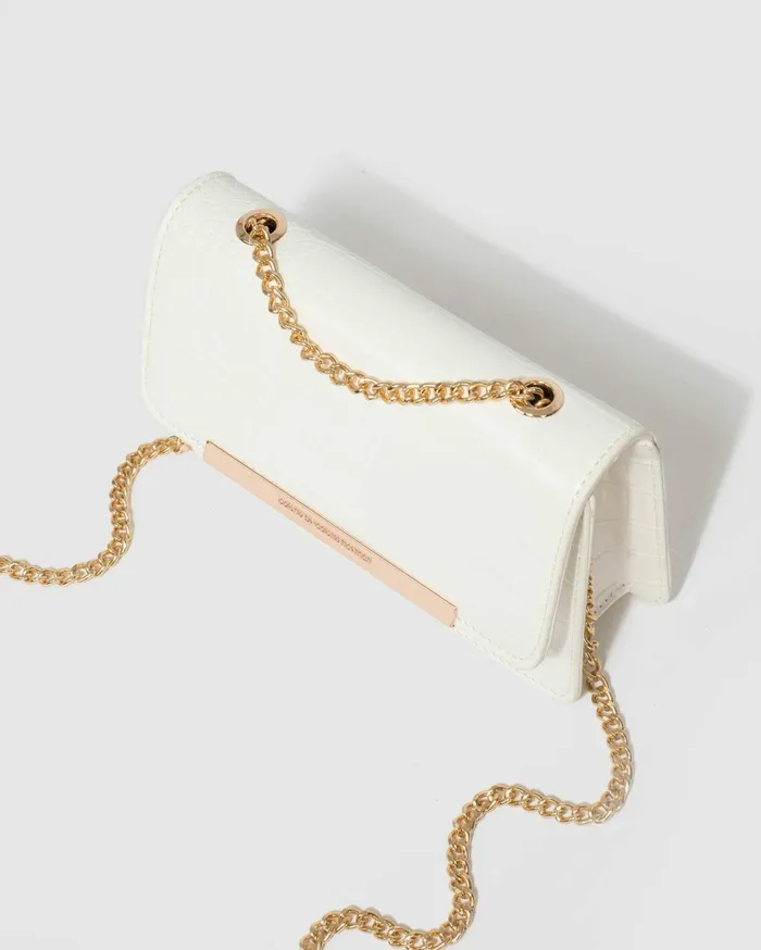 Colette By Colette Hayman Crossbody Bags Lauren White Chain Crossbody Bag 8211 Bags