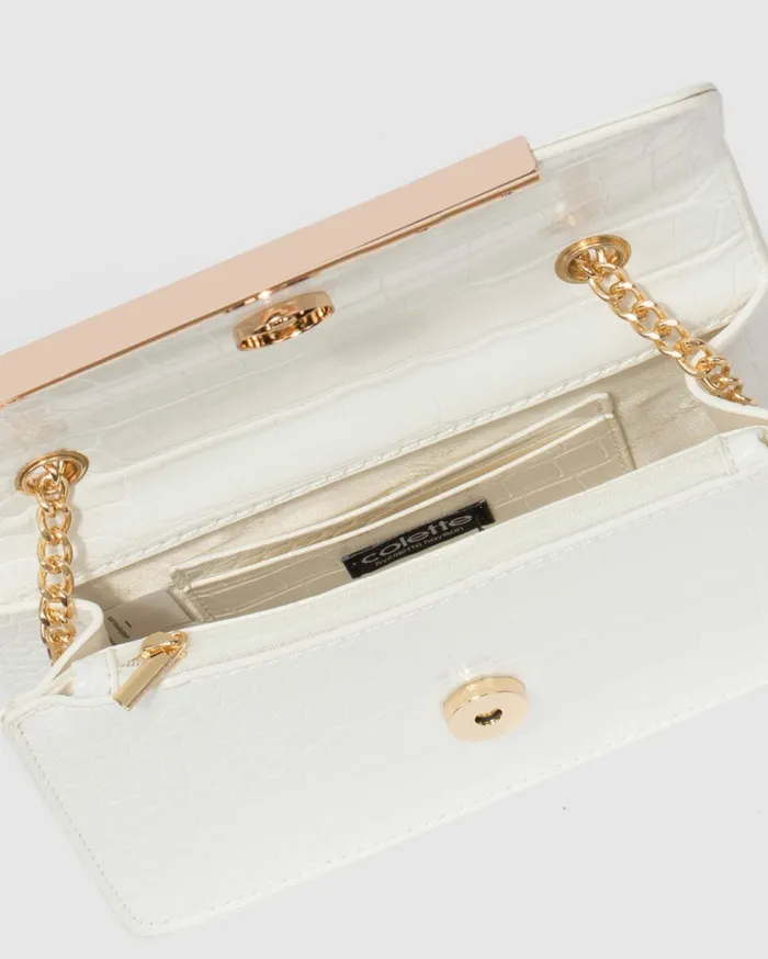 Colette By Colette Hayman Crossbody Bags Lauren White Chain Crossbody Bag 8211 Bags