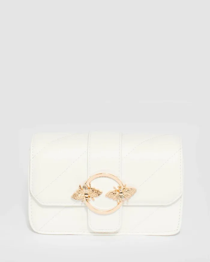 Colette By Colette Hayman Crossbody Bags White Quilt Crossbody Bag 8211 Bags