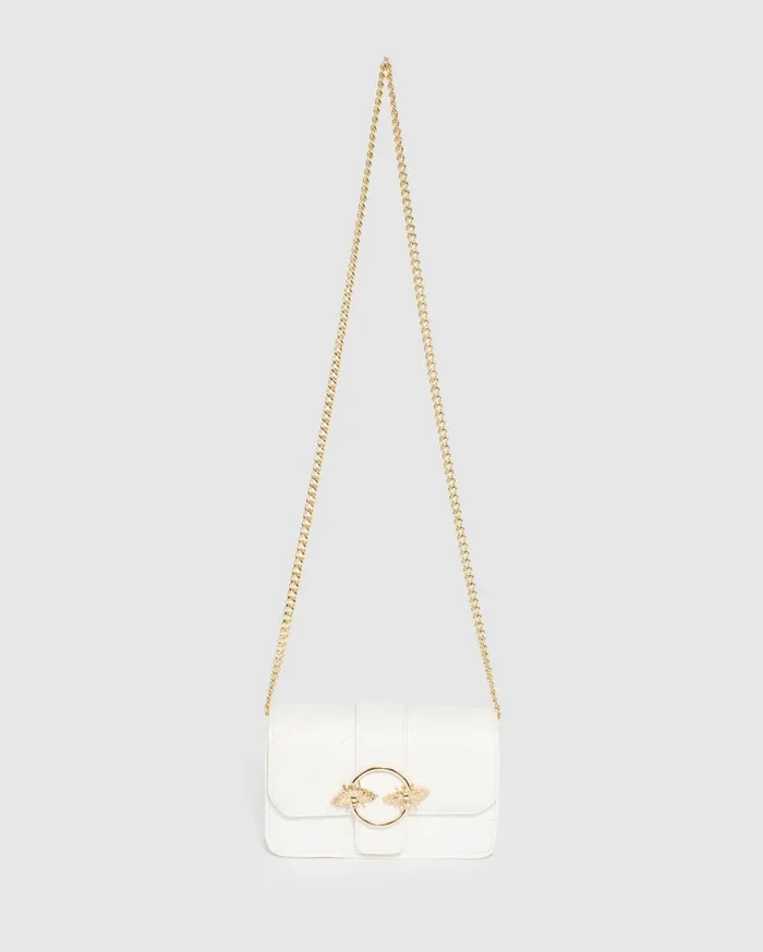 Colette By Colette Hayman Crossbody Bags White Quilt Crossbody Bag 8211 Bags