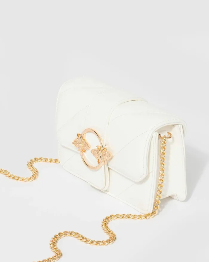 Colette By Colette Hayman Crossbody Bags White Quilt Crossbody Bag 8211 Bags