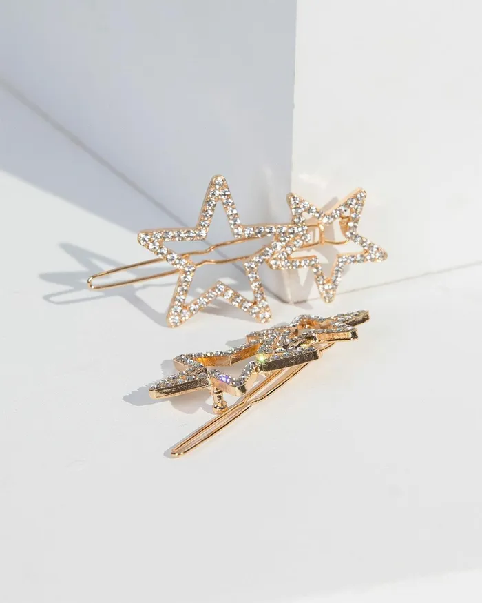 Colette By Colette Hayman Crystal Stars Metal Hair Clip Pack Accessories Hair Slides and Clips Colette By Colette Hayman Crystal Stars Metal Hair Clip Pack Accessories Hair Slides and Clips