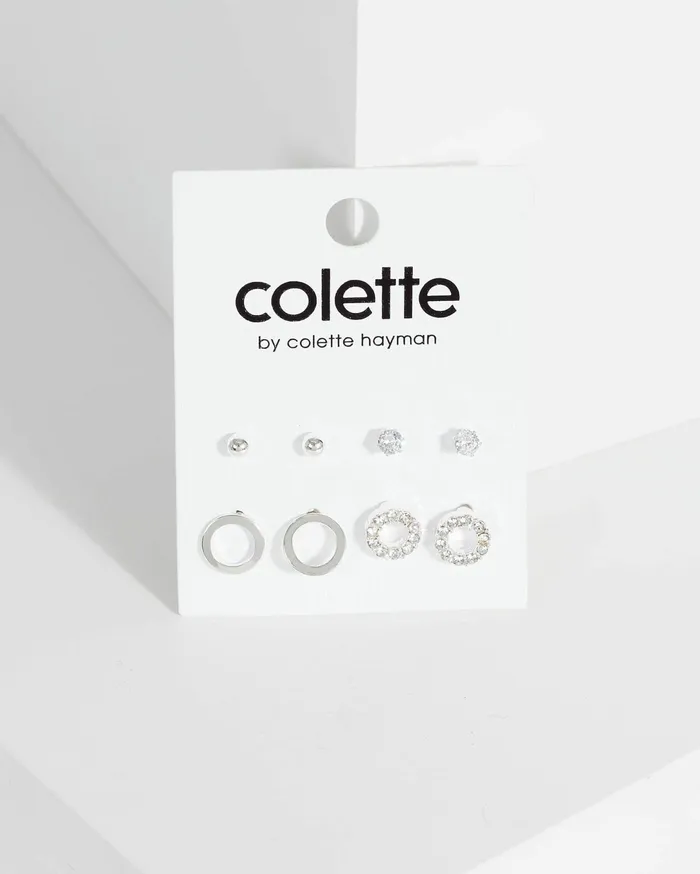 Colette By Colette Hayman Earring Sets 4Pack Mixed Stud Earrings 8211 Jewellery