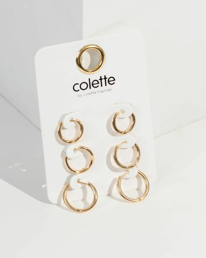 Colette By Colette Hayman Earring Sets Gold Hoop Basics 4 Pack Earrings 8211 Jewellery