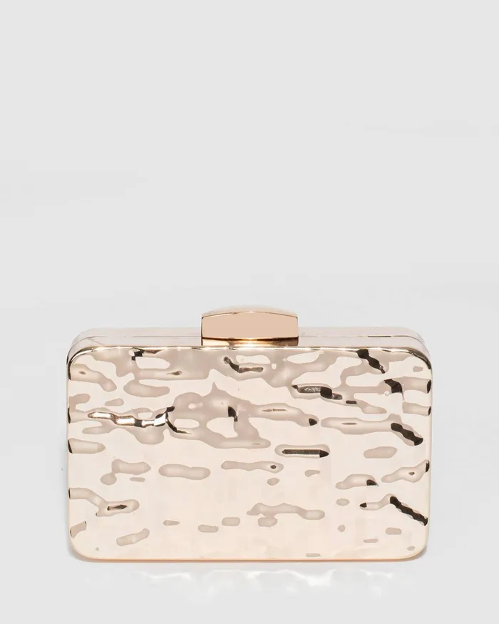 Colette By Colette Hayman Gold Aurelia Metal Clutch Bag Bags Clutch Bags