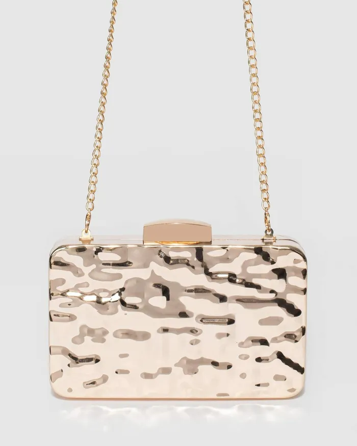 Colette By Colette Hayman Gold Aurelia Metal Clutch Bag Bags Clutch Bags