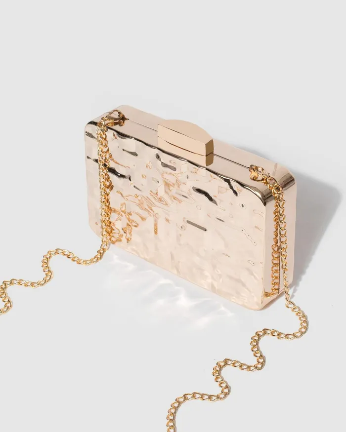 Colette By Colette Hayman Gold Aurelia Metal Clutch Bag Bags Clutch Bags