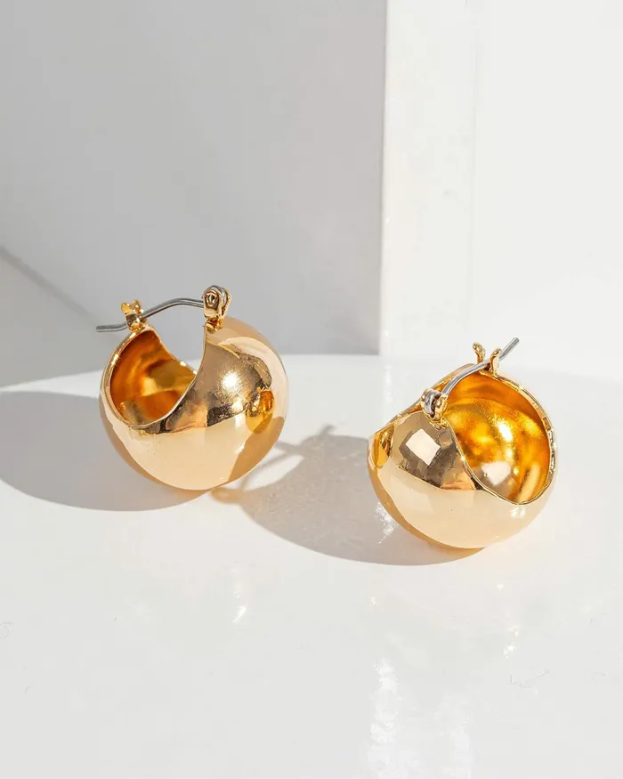 Colette By Colette Hayman Gold Ball Hoop Huggie Earrings Jewellery Huggie