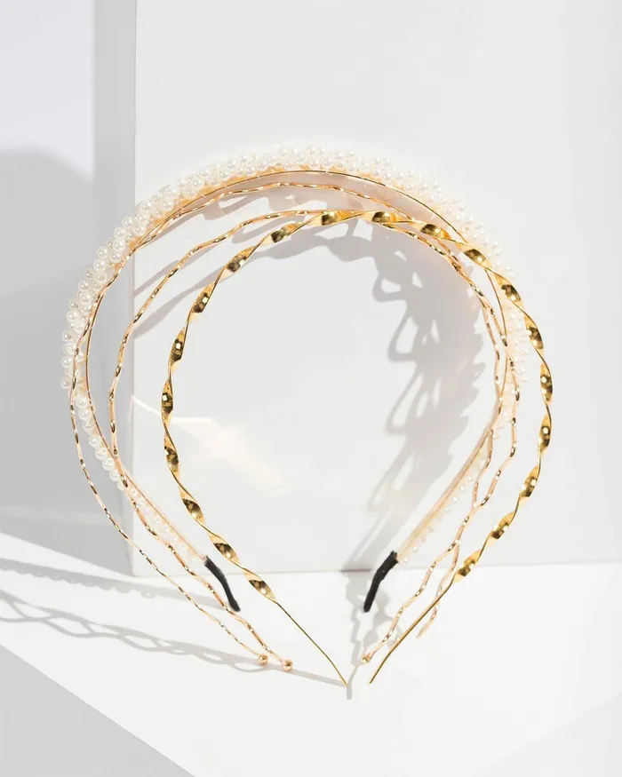 Colette By Colette Hayman Gold Detail Headband Pack Accessories Headbands and Fascinators Colette By Colette Hayman Gold Detail Headband Pack Accessories Headbands and Fascinators