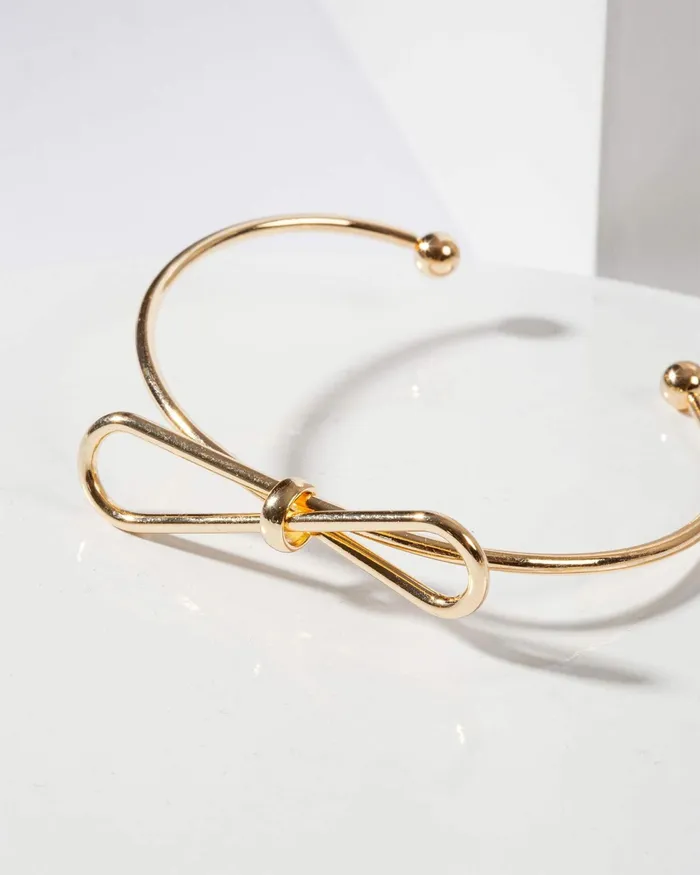 Colette By Colette Hayman Gold Metal Bow Bracelet Jewellery Bracelets