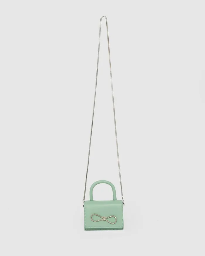Colette By Colette Hayman Green Isabella Bow Mini Bag Bags Mini Bags