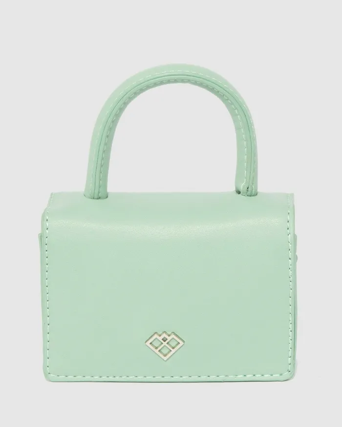 Colette By Colette Hayman Green Isabella Bow Mini Bag Bags Mini Bags