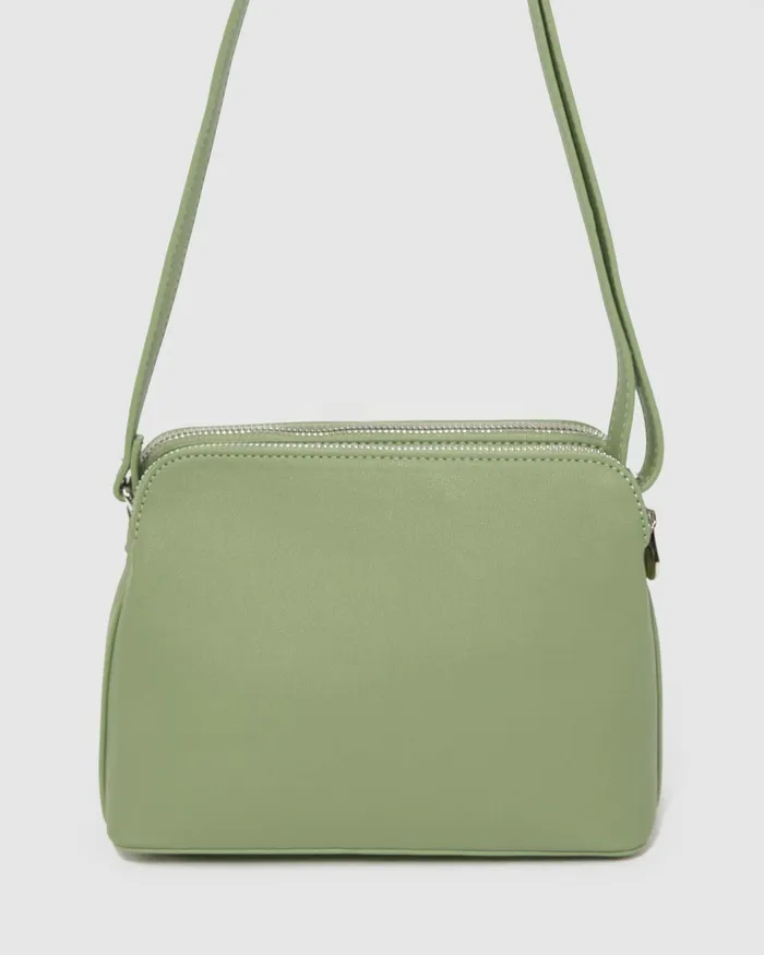 Colette By Colette Hayman Green Joanna Quilt Crossbody Bag Bags Crossbody Bags