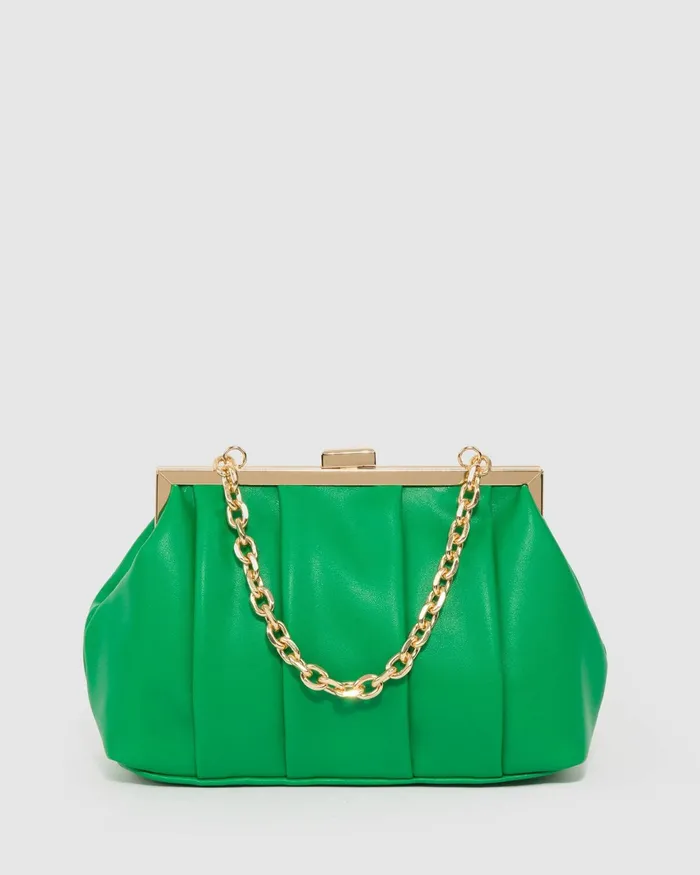 Colette By Colette Hayman Green Madison Frame Clutch Bag Bags Clutch Bags