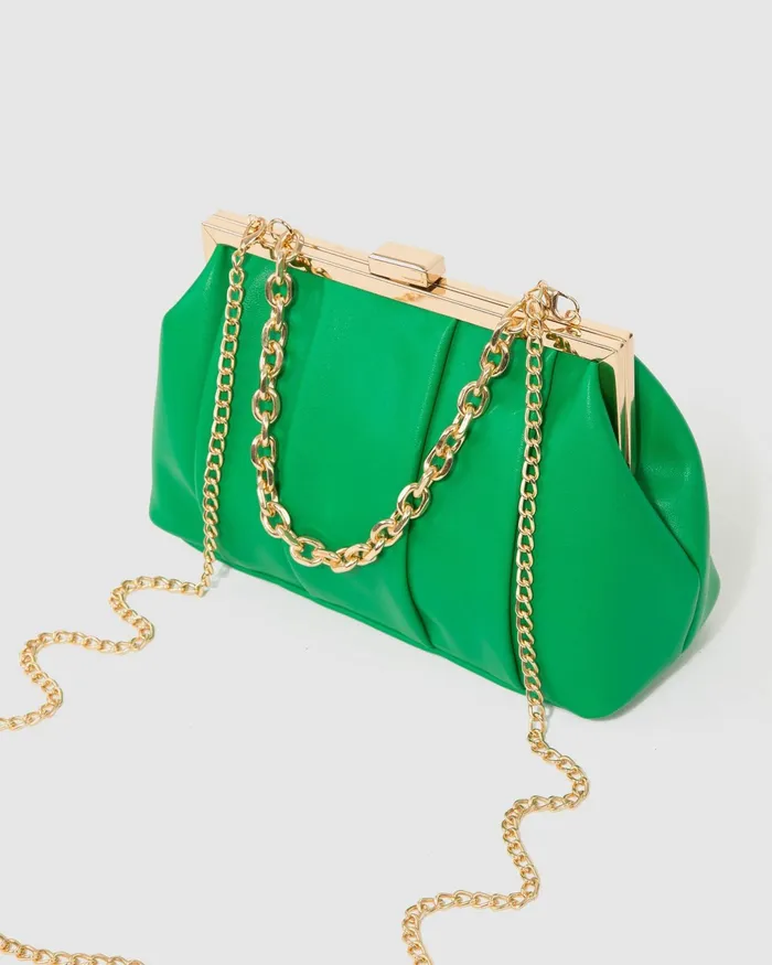 Colette By Colette Hayman Green Madison Frame Clutch Bag Bags Clutch Bags