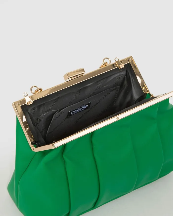 Colette By Colette Hayman Green Madison Frame Clutch Bag Bags Clutch Bags