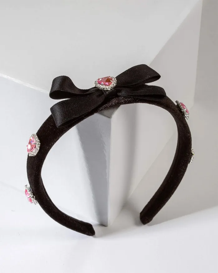 Colette By Colette Hayman Headbands and Fascinators Black Love Heart And Bow Detail Headband 8211 Accessories Colette By Colette Hayman Headbands and Fascinators Black Love Heart And Bow Detail Headband 8211 Accessories
