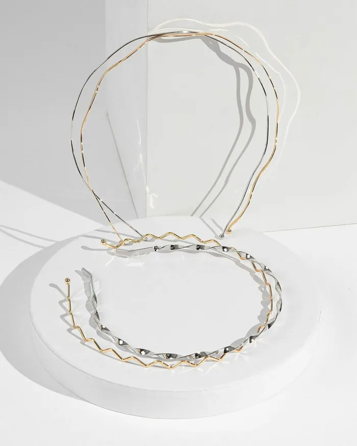 Colette By Colette Hayman Headbands and Fascinators Mixed Metals 4Pack Mixed Metals Headband 8211 Accessories Colette By Colette Hayman Headbands and Fascinators Mixed Metals 4Pack Mixed Metals Headband 8211 Accessories