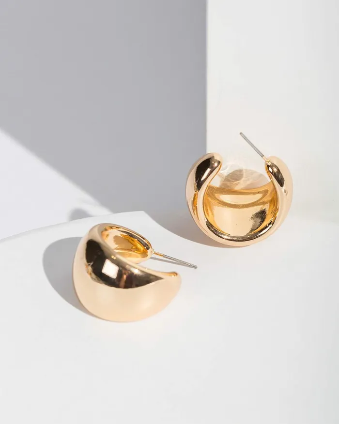 Colette By Colette Hayman Hoop Gold Small Thick Hoop Earrings 8211 Jewellery