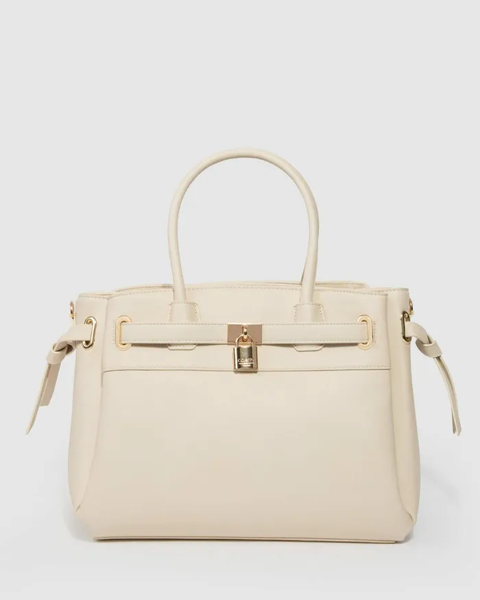 Colette By Colette Hayman Ivory Elora Tie Tassel Tote Bags Tote Bags