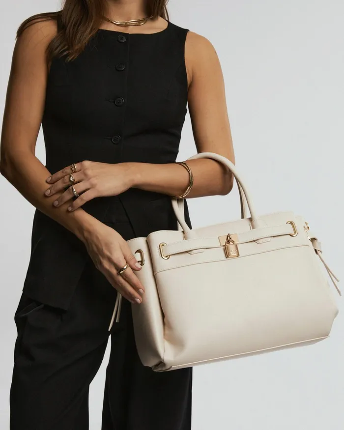 Colette By Colette Hayman Ivory Elora Tie Tassel Tote Bags Tote Bags