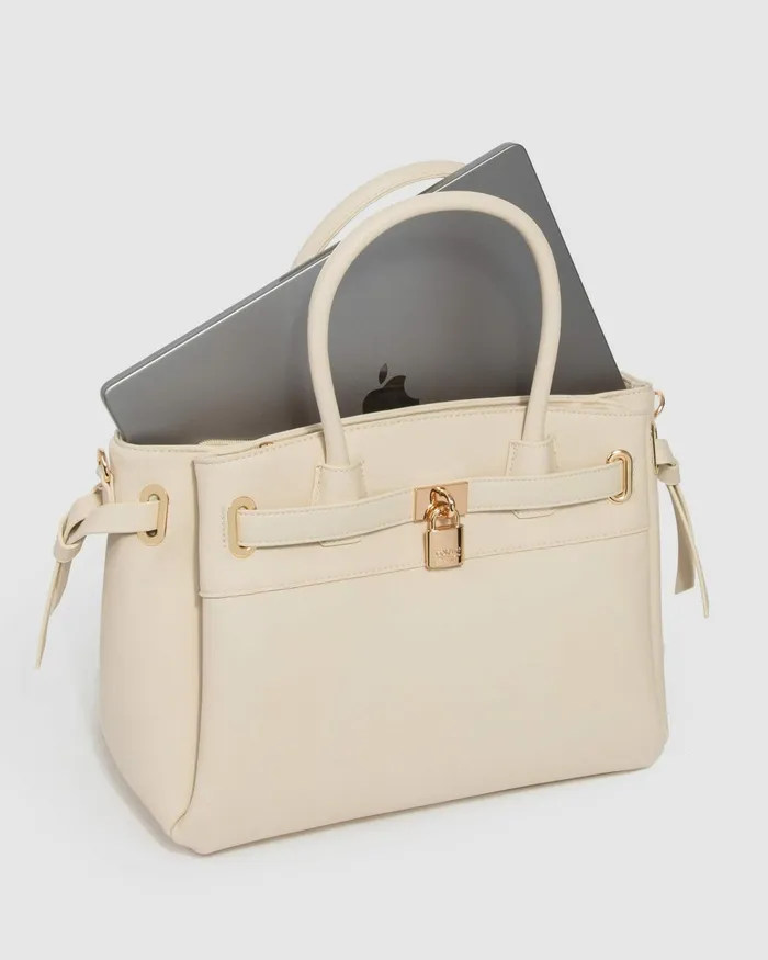 Colette By Colette Hayman Ivory Elora Tie Tassel Tote Bags Tote Bags